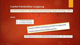 Pembuktian Langsung Matematika Wajib XI