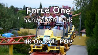 Force One at Schwaben Park  4K On Ride POV Zierer Germany