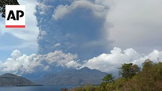 Indonesia's Mount Lewotobi Laki Laki volcano spews more hot ash into the air