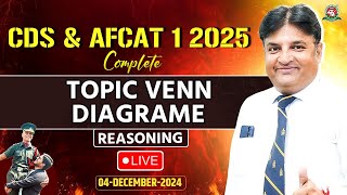 CDS & AFCAT 1 Exam 2025 I Reasoning👉Venn Diagram 