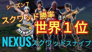 [S7スクワッド勝率世界1位]NEXSUSスクワッドスナイプ！！