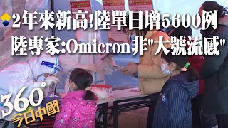 【360°今日中國】創2年來新高!大陸單日新增5600例 涉28省!堅持「動態清零」陸專家:Omicron危害嚴重不是「大號流感」@全球大視野Global_Vision  20220326