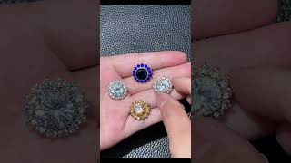 Zircon flower shape Round Small Collar Pin Brooch Design | Brooch fashion