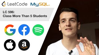 LeetCode 596: Classes More Than 5 Students [SQL]
