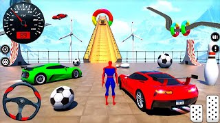 Superhero Mega Ramp Car Racing 3D - Impossible Car Driving Track 3D - Android Gameplay