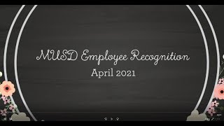 Employee Recognition Video - April 2021