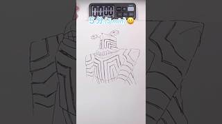 【ダンダダン】セルポ星人(本来の姿)を5秒、10秒、1分、5分で描いてみたDrawing Serpo in 5sec,10sec,1mins,5mins #drawing #shorts