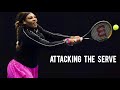 Serena Williams Attacking The Serve | SERENA WILLIAMS FANS