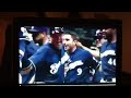 kottaras walk off double against dodgers celebration