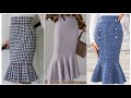 Extremely beautiful gorgeous mermaid button up midi skirts designs ideas for women 2022