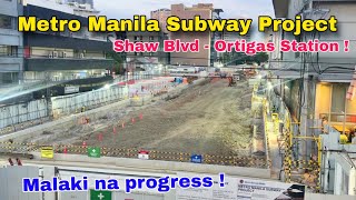 Binakbak na ang Kalsada ! Metro Manila Subway Shaw Boulevard - Ortigas Station ! Ortigas Pasig