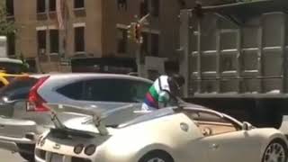 Tracy Morgan gets pissed after someone hit is 2 million dollar car “get your b*tch a*s out the car”