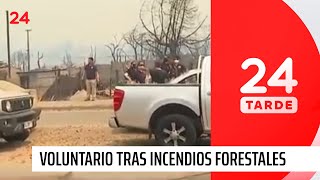 "He levantado 7 cuerpos": voluntario tras incendios forestales en Valparaíso | 24 Horas TVN Chile