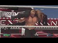 wwe 2k24 brock lesnar vs roman reigns wrestlemania showcase 4k60 ps5 slim gameplay