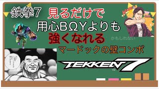 鉄拳７　見るだけで用心BΩYよりも強くなれる！？　マードック壁コンボ解説　前編