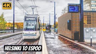 Ride the new tram line number 15 🇫🇮 Helsinki Itäkeskus - Espoo Keilaniemi