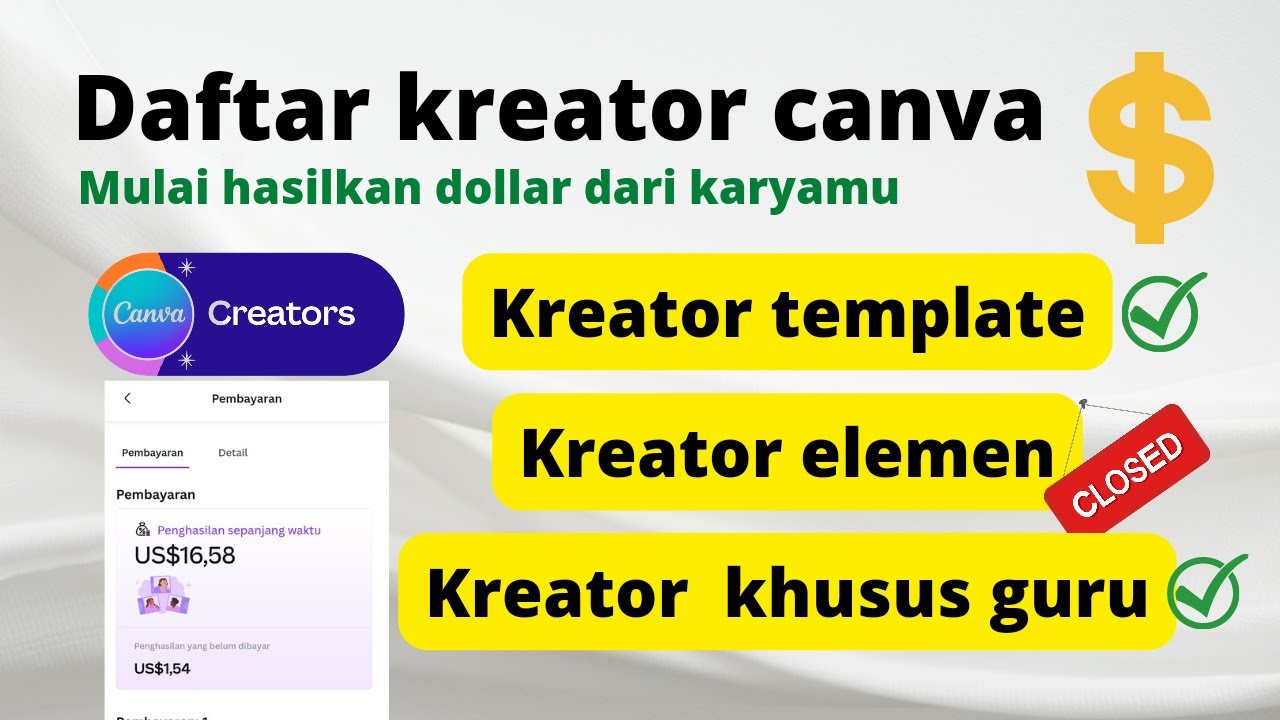 Hasilkan Dollar Dengan Menjadi Kreator Canva #creatorcanva - YouTube