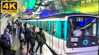 🇫🇷 Paris Metro Ride To The Louvre Musuem (2023) 4K Tour