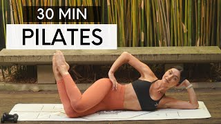 30 MIN FULL BODY WORKOUT || Intermediate Pilates With Weights (Optional)