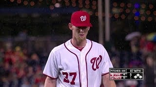 PHI@WSH: Strasburg fans 11 over seven innings