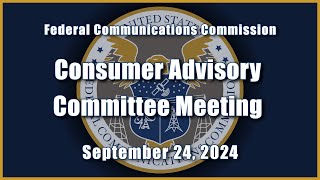 Consumer Advisory Committee Meeting, September 24