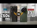 ZTE Nubia Z50s Pro Vs Xiaomi 13 Ultra Comparison.