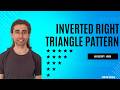 Inverted Right Triangle Star Pattern in JavaScript | Pattern Printing Series #javascript #interview