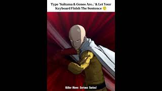 Saitama And Genos Are #shorts