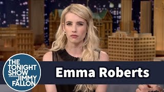 Emma Roberts Teaches Jimmy How to Perfect a Bitch Face