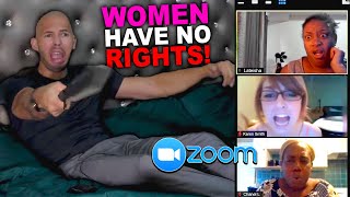 Andrew Tate DESTROYING Karen Feminists in Zoom Classes