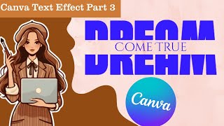 Canva Hack: Split Text Effect #canvatutorial #texteffect