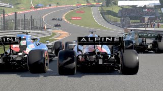 NEVER Go Through Eau Rouge Three-wide | F1 2021