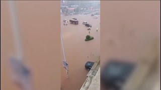 Heavy rainfall causes waterlogging in Bobai, south China's Guangxi