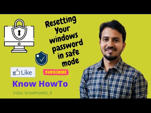 Resetting Your Windows Password in Safe Mode - Part 2 Resetting Your Windows Password in Safe Mode - Part 2
