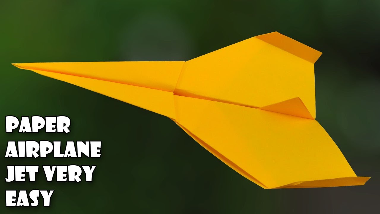 How To Make PAPER AIRPLANES That Fly Far- Easy Paper Plane | Paper ...