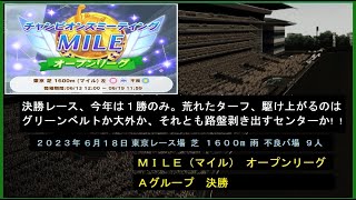 【ウマ娘/チャンピオンズミーティング ２０２３ ＭＩＬＥ（マイル）/ オープンリーグ 】 Ａグループ　決勝　　ことし大幅負け越しのチャンミ決勝・・ですが今回も何とか辿り着きました・・・。