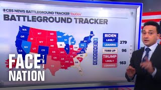 Battleground Tracker: Biden leads, Trump needs Election Day surge to win