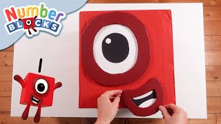 @Numberblocks- Number One's Halloween Costume 👻🟥 | Block Play | Learn to Count
