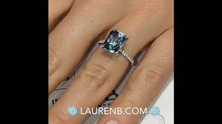 Blue Topaz Engagement Ring