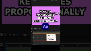 How to Change Keyframes proportionally - Adobe After effects tutorial #adobeaftereffects