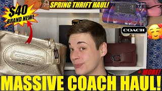 Thrifted Coach Bags for SPRING! MASSIVE Coach Bag Haul! + MORE Thrifted Finds!