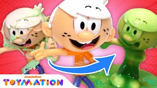 Loud House Toys Get Slimed in The Toy Test Factory! | Toymation