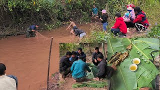 Cả làng xuống ao bắt cá nướng ngày rét | nhật ký cuộc sống vlog