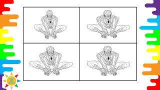 SPIDERMAN Coloring Page | Other the Colors Spiderman Coloring | Elektronomia & JJD - Free
