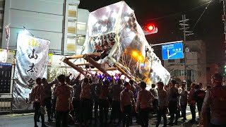 令和6年 若一 土曜日夜道中(パレード後) 美具久留御魂神社秋祭り だんじり祭