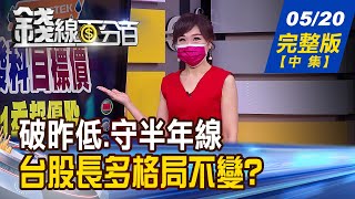 【錢線百分百】20210520完整版(中集)《破昨低.守半年線! 台股長多格局不變? 波段跌2550點! 操作現金為王?撿便宜?》│非凡財經新聞│