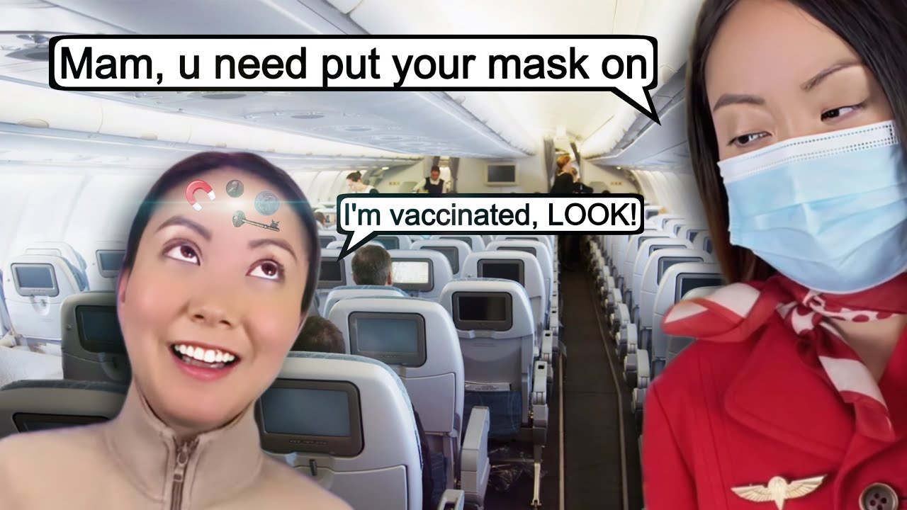 Passenger proves she’s vaccinated because she’s magnetic 🧲😭🤣