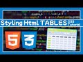Styling Html Tables: CSS Tutorial