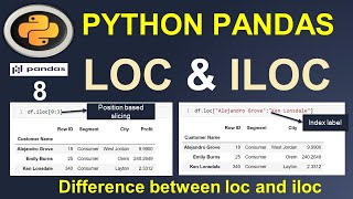 Python Pandas Tutorial: Pandas iloc and loc #8