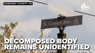 Decomposed body found in Somerset County still unidentified, open and active death investigation